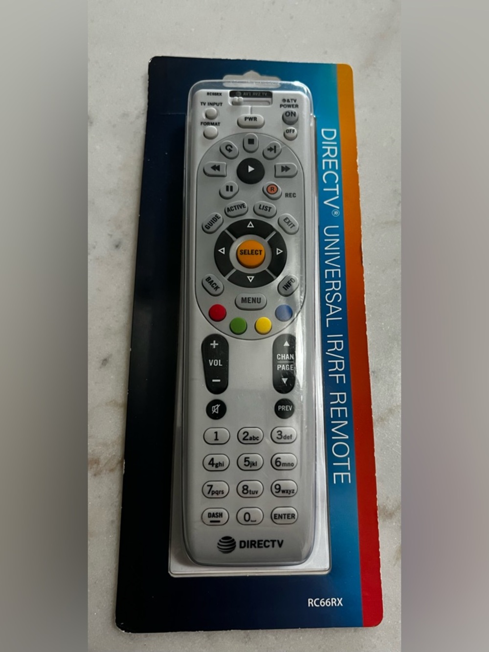 DIRECTV RC66RX Universal IR/RF Remote Control New In Package